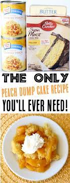 3 Ingredient Peach Dump Cake gambar png