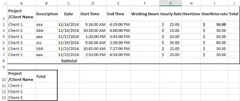 billable hours template in excel
