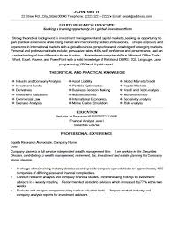 Equity Research Cover Letter Equity Research Jobs Gallery One Market