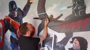 marvel wall painting dave paget you