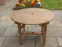 1 1 Metre Round Garden Table