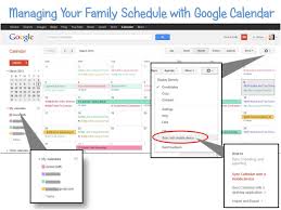 Getting Organized Managing Your Family Schedule With Google
