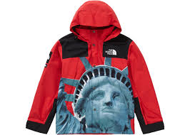 Supreme The North Face Statue Of Liberty Mountain Jacket Red