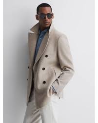 Reiss Garda Wool Blend Overcoat For Men