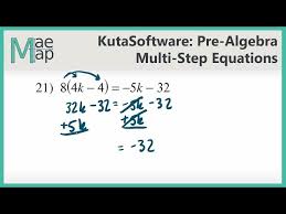 Prealgebra Multi Step Equations