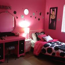 pink black girls room pink black