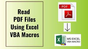 read pdf files using excel macros