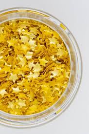 gold glitter stars edible gold
