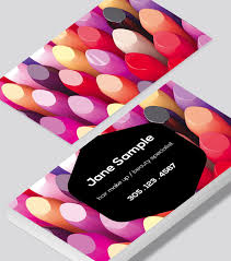 beauty makeup business card modern design