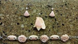 jewelry from carved pink conch s
