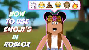 how to use emoji s in roblox chat