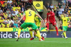 Norwich welcome title contenders liverpool at carrow road on 14th august 2021. M Pg Ms3yawxm