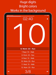 tabata timer interval timer on the