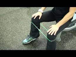 resistance band leg exercises while