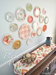 Plastic Plate Wall And Dining Room
