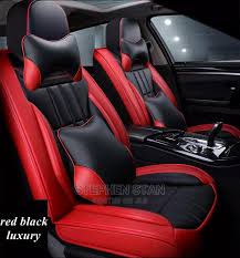 Black Luxury Interior Car Seat Covers