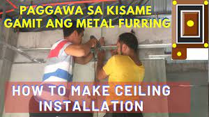 ceiling installation metal furring and