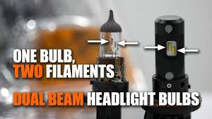 dual and single beam headlight bulbs