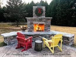 pin on diy outdoor fireplaces