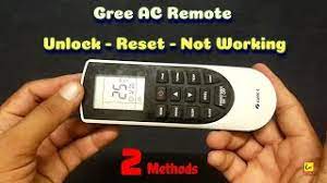 gree air conditioner remote reset