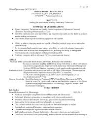 Resume Samples Of Medical Lab Technician With Medical