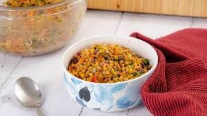 10 minute curried lentil salad the