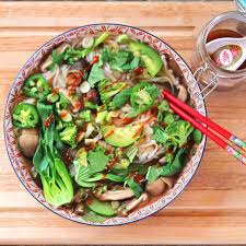 instant pot vegetable pho noodle soup