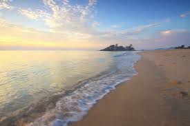 calm beach at sunset free