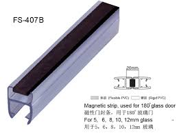 Black Magnetic Shower Door Seal Strip