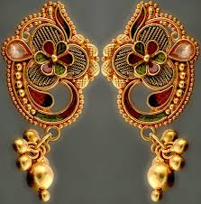 meenakari karnaphul flower earrings