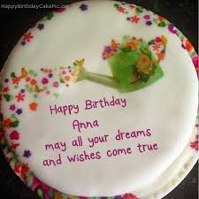 Image result for Birthday cakes for Anna