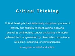 Critical Thinking and Problem Solving