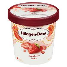 haagen dazs strawberry ice cream
