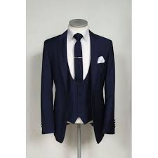Mens Stylish Formal Suit Navy Blue Design Coat Jacket Trouser