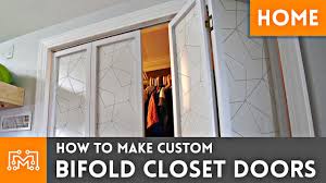 how to make custom bifold closet doors
