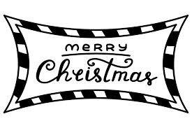 merry christmas hand drawn lettering in