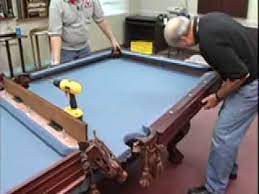 how to install a pool table pockets