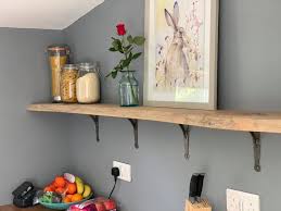 Any Size Oak Shelves With Brackets