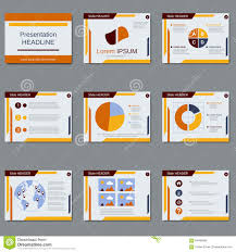Business Presentation Vector Design Template Stock Vector