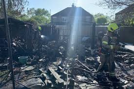 Three Garden Sheds Destroyed After Out
