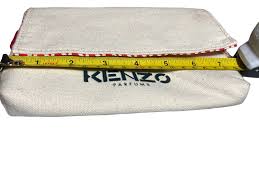 kenzo cosmetic pouch makeup bag ivory