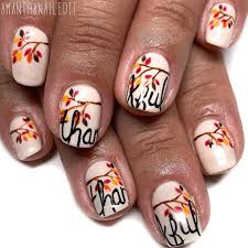 37 cute thanksgiving nail art design