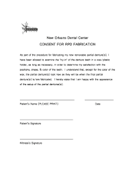Partial release of mechanic's lien form. Fillable Online Partial Denture Consent Form Wendel Family Dental Centre Fax Email Print Pdffiller