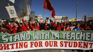 Image result for image Los Angeles teachers strike