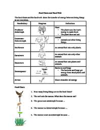 Species Interactions Worksheets Teaching Resources Tpt