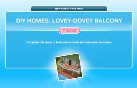 With the new dream homes update for the sims freeplay comes three new quest lines for diy homes that will unlock patios, balconies, and basements when completed. Lovey Dovey Balcony The Sims Freeplay Wiki Fandom