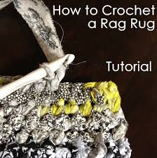 how to crochet a rag rug tutorial