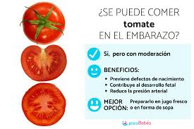 se puede comer tomate en el embarazo