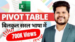 pivot table in excel in hindi