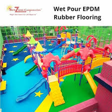 epdm rubber flooring wet pour epdm